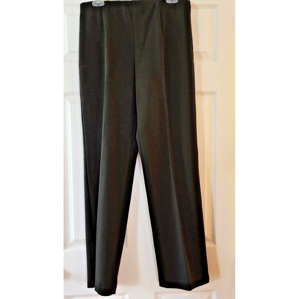 Softworks Side Zip Stretch Pant in Poly, Rayon, Spandex Black Size 10